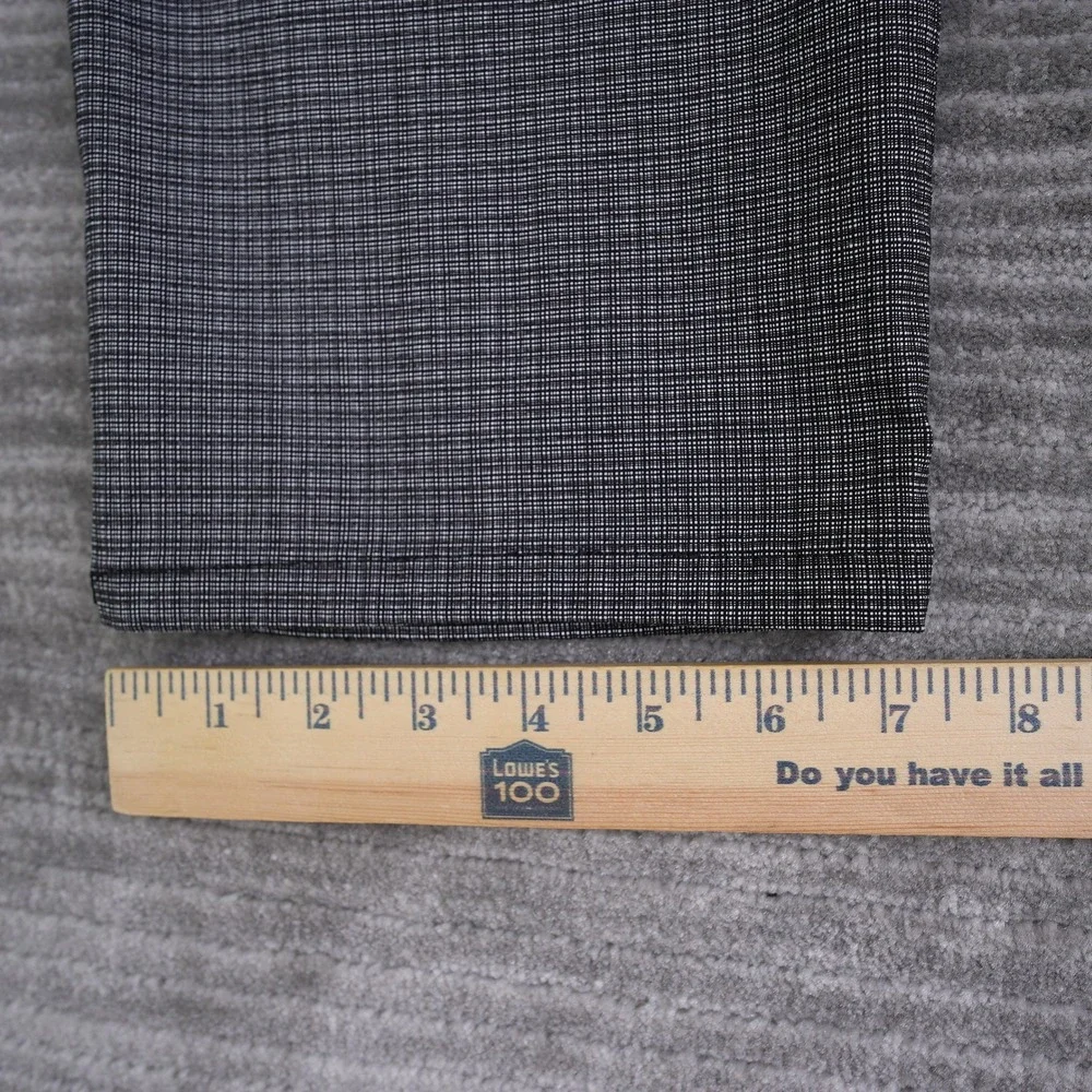 Lee Plus Relaxed Fit Straight Leg Mid Rise Pants‎ Black White Textured 18W